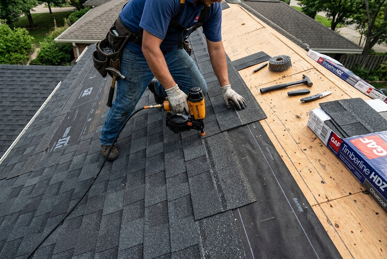 Roofing and storm damage restoration